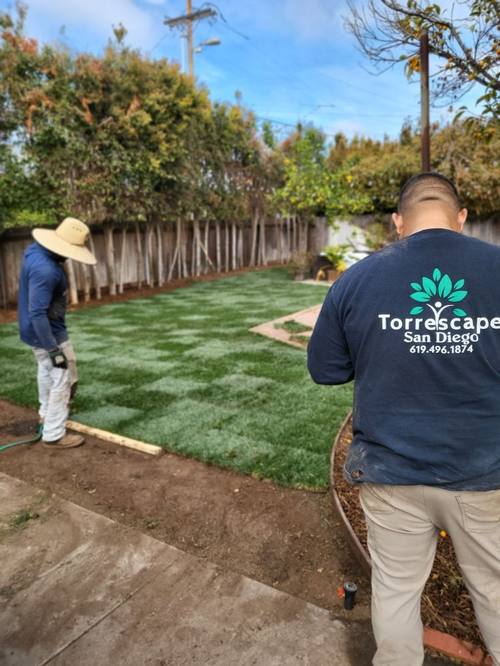 Torrescape crew member on job site